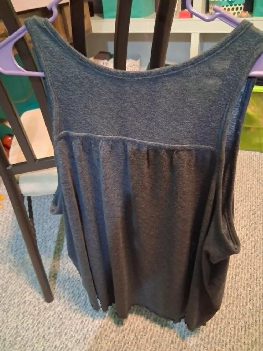 Woman's set of 3 tank tops pink, turquoise and charcoal grey 3X